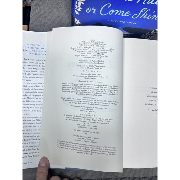 Jan Karon HC Books Come Rain Shine New Song Somewhere Safe Somebody Good Lot - Picture 7 of 16